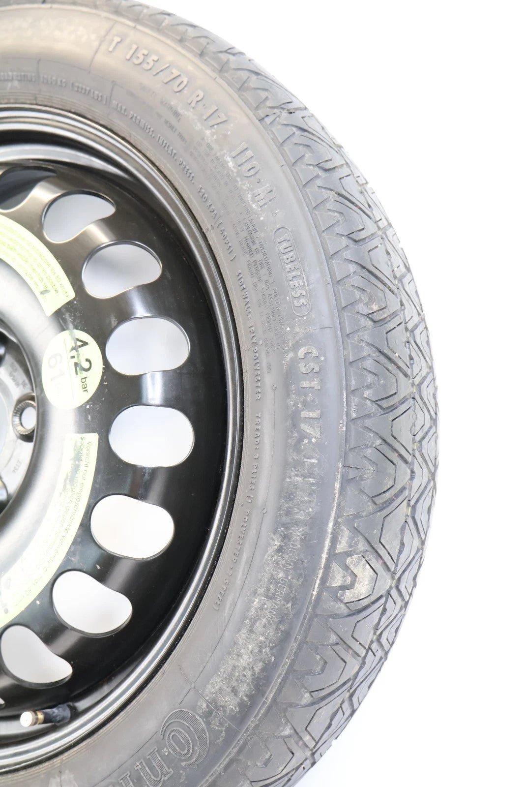 2014-2016 MERCEDES-BENZ E350 EMERGENCY SPARE TIRE COMPACT DONUT T155/70/R17 110M