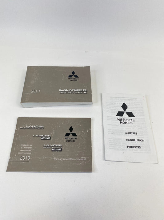 2010 10 MITSUBISHI LANCER WARRANTY & MAINTENANCE MANUAL QUICK GUIDE BOOK OEM