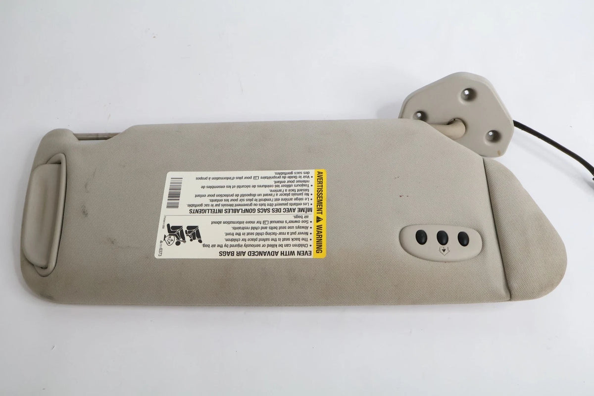 2006-2010 HUMMER H3 ROOF LEFT RIGHT SUNVISOR SUN VISOR SET ILLUMINATED HOMELINK