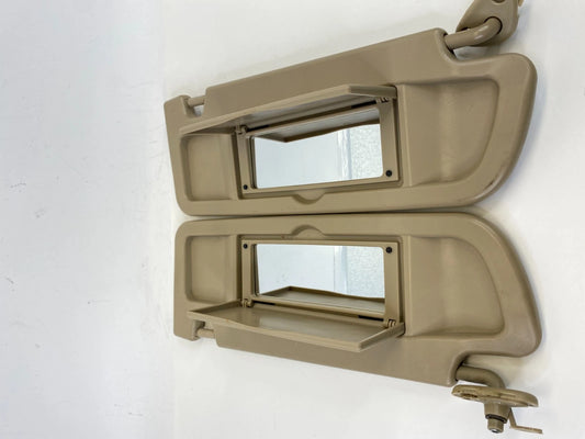 2006-2008 HONDA CIVIC SEDAN FRONT SUN VISOR SHADE TAN BEIGE PAIR SET OEM