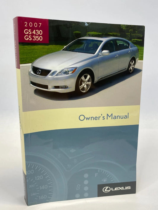 2007 LEXUS GS350 GS430 OWNERS MANUAL WARRANTY NAVIGATION GUIDE SET W/ CASE OEM
