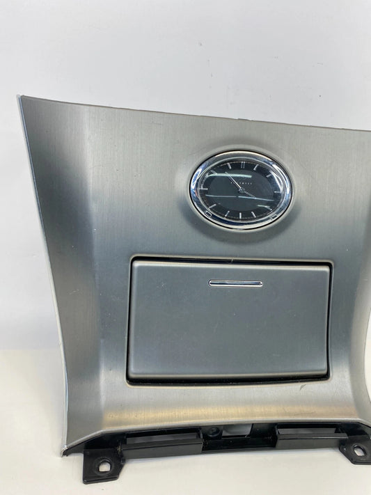 2007 2008 INFINITI FX35 CENTER CONSOLE CLOCK STORAGE BEZEL TRIM 68460-CL70A OEM