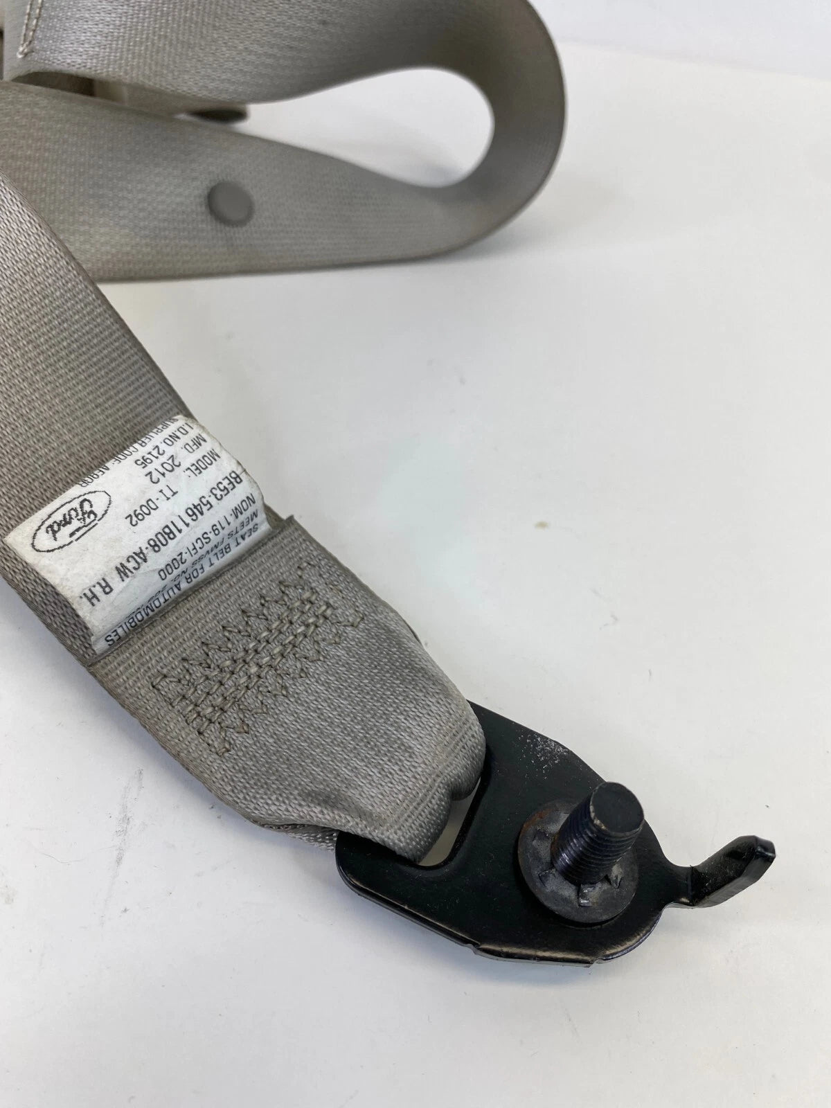 11 12 FORD FUSION MKZ MILAN RH PASSENGER SIDE SEAT BELT RETRACTOR BE53-54611B08