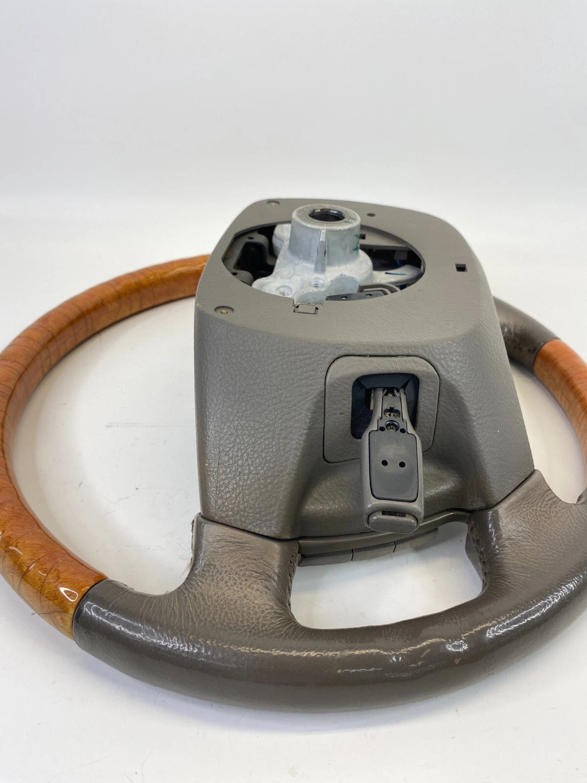 2004 2005 2006 LEXUS LS430 STEERING WHEEL W/ CRUISE CONTROLS SWITCH GRAY WOOD