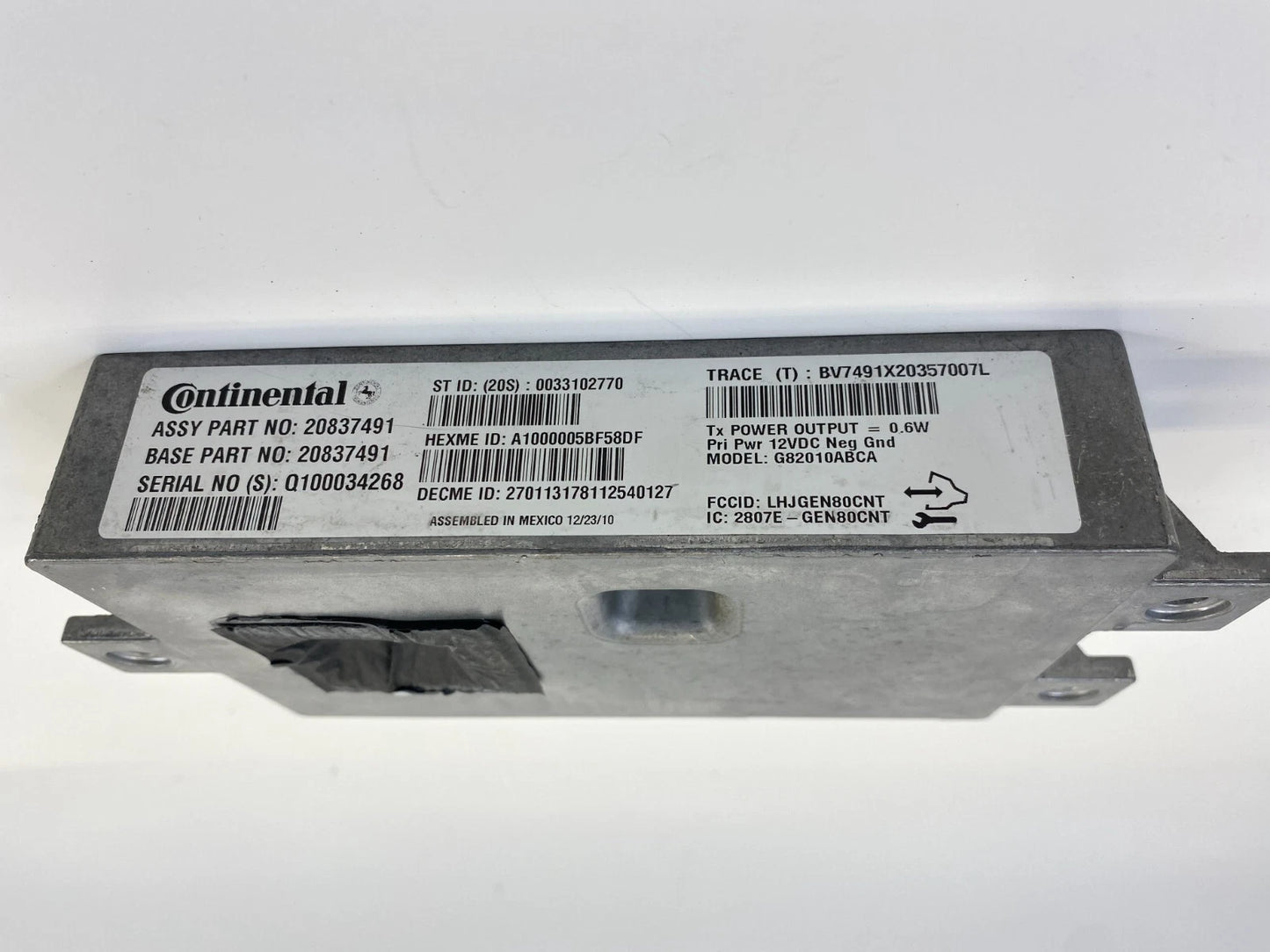 2009-2011 CADILLAC STS COMMUNICATION CONTROL MODULE UNIT SYSTEM OEM 20837491
