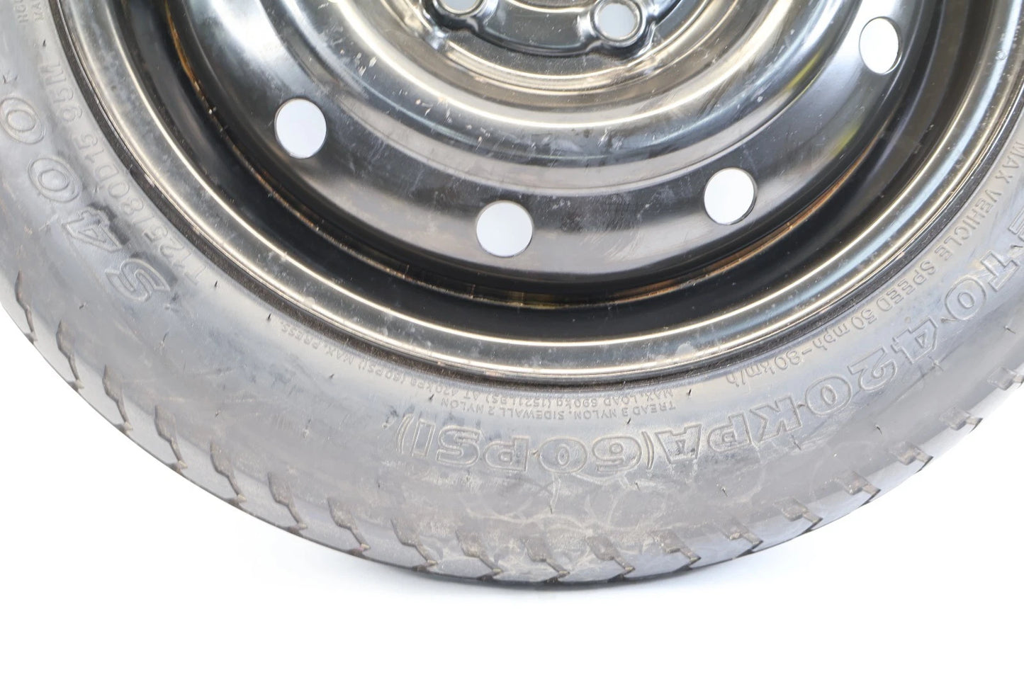 2010-2013 KIA SOUL SPARE TIRE COMPACT DONUT WHEEL T125/80D15 95M OEM
