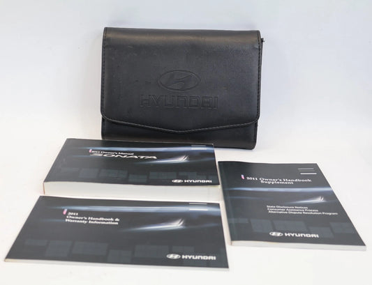 2011 HYUNDAI SONATA OWNERS MANUAL SET WITH CASE USER GUIDES BOOKLETS OEM FACTORY