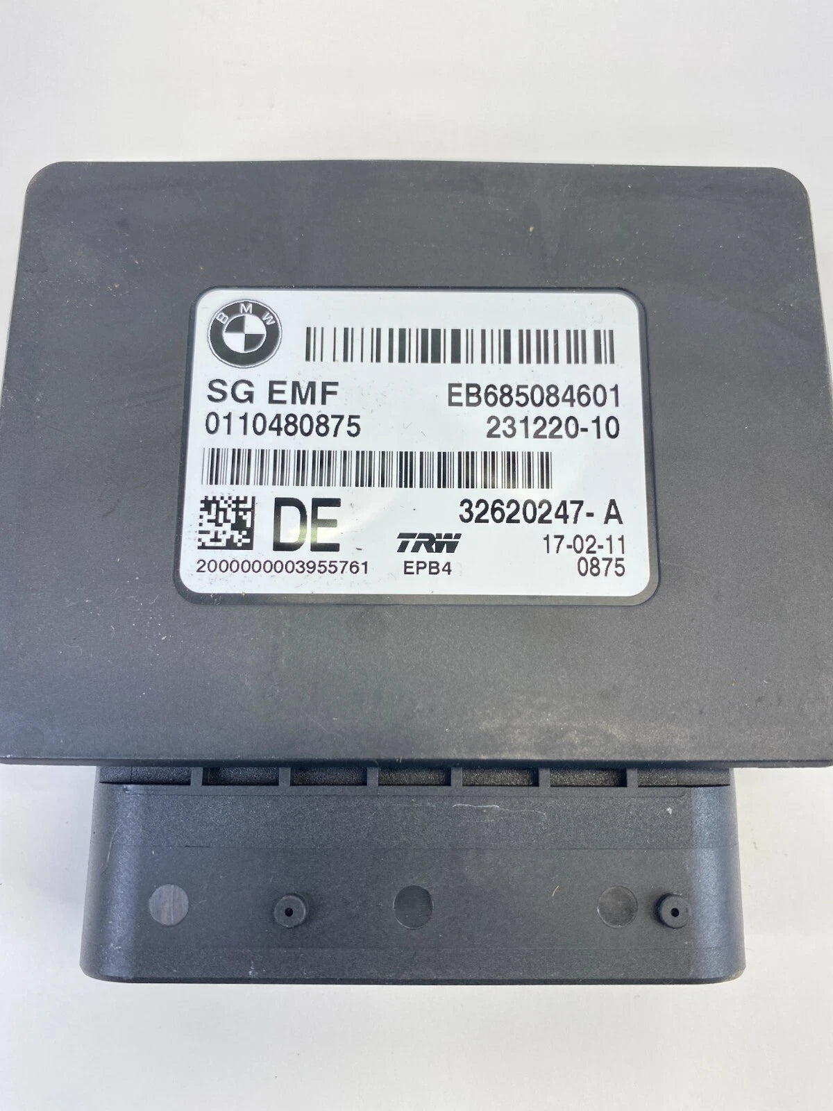 2011-2016 BMW X3 AUTOMATIC PARKING BRAKE CONTROL MODULE UNIT EB685084601 OEM