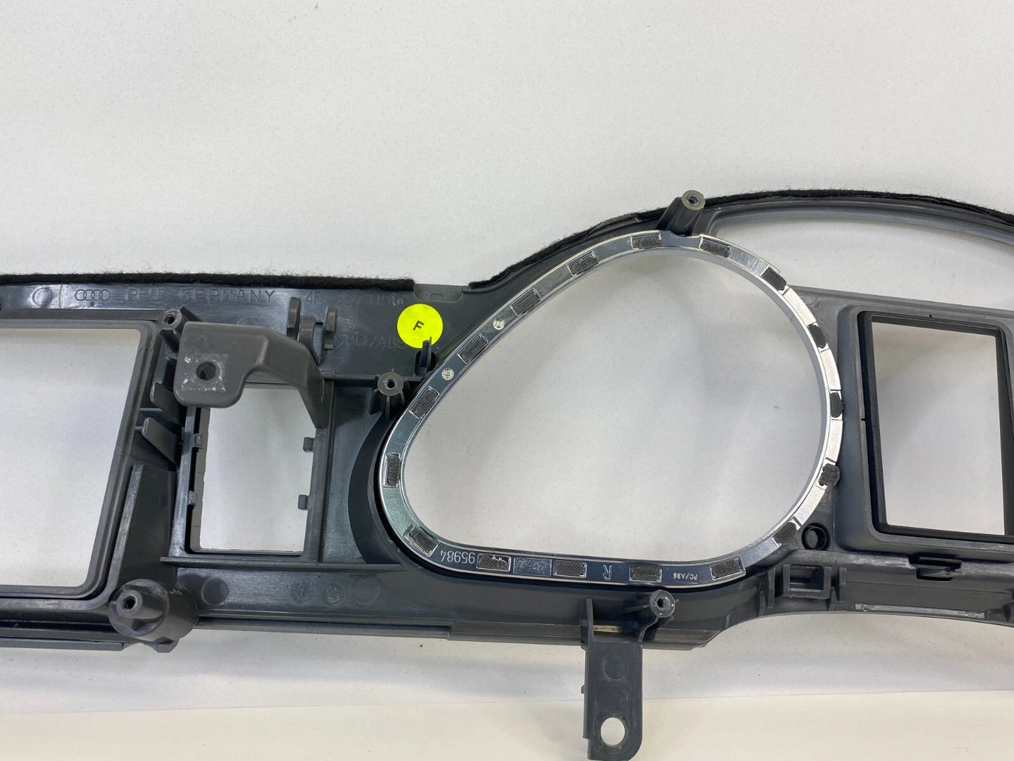 2007 2008 AUDI A6 QUATTRO DASH SPEEDOMETER CLUSTER TRIM BEZEL 4F1857115 OEM