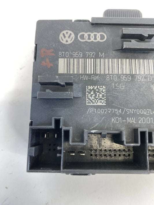 11-13 AUDI A4 QUATTRO FRONT RIGHT SIDE DOOR LOCKING CONTROL MODULE 8T0-959-792-M