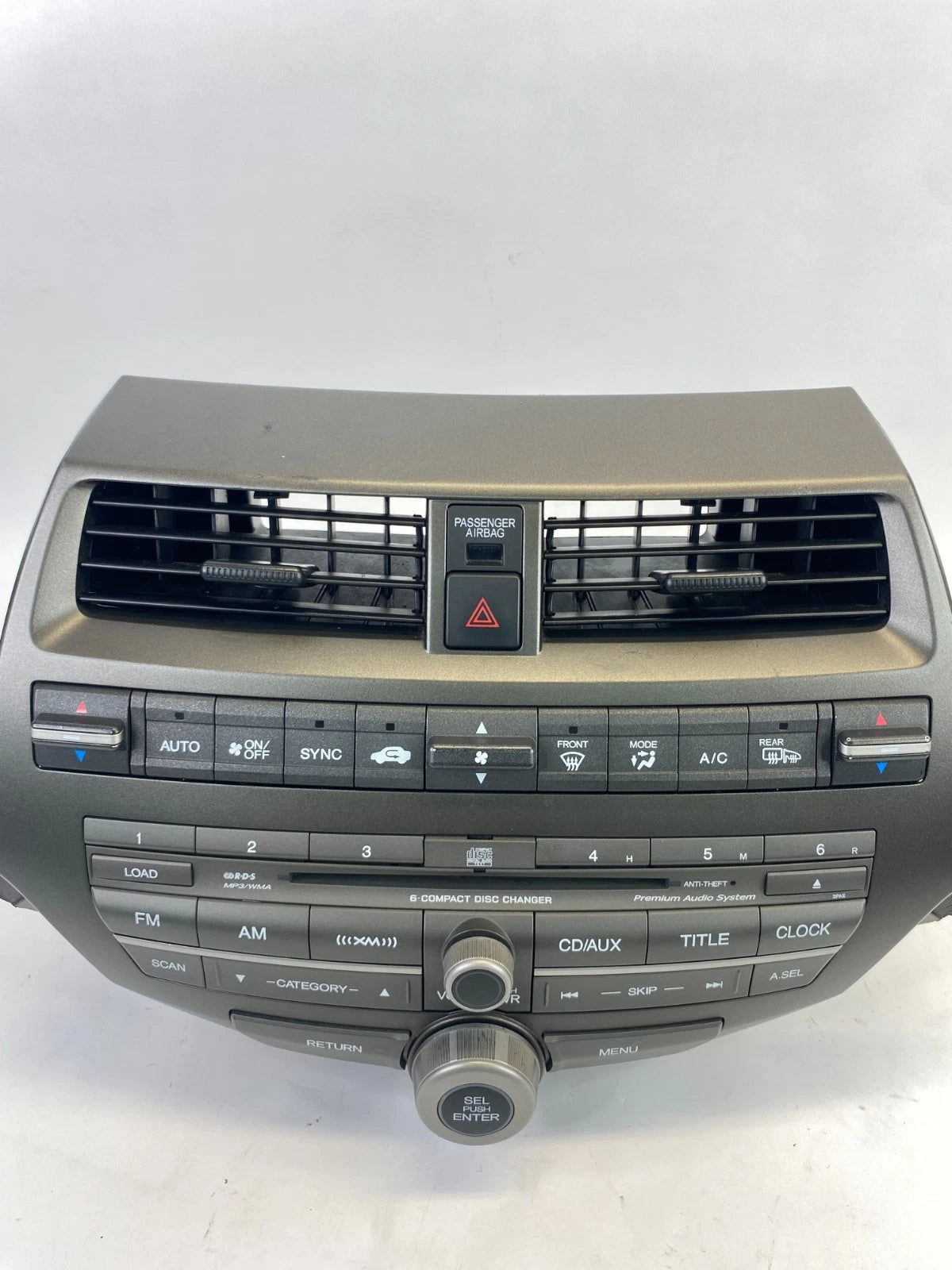 2008-2012 HONDA ACCORD AM/FM RADIO RECEIVER MP3 DISC PLAYER W/ CLIMATE CONTROL