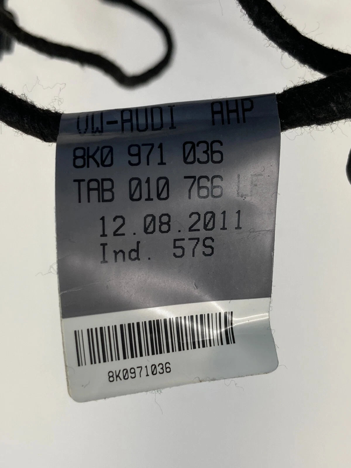 09-16 AUDI A4 SEDAN FRONT RIGHT DOOR PANEL WIRE WIRING HARNESS 8K0971036 OEM
