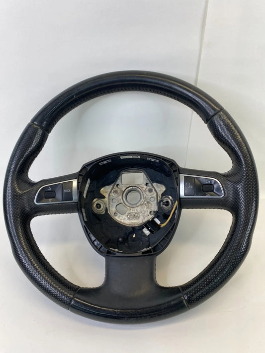 2008-2012 AUDI A5 QUATTRO STEERING WHEEL BLACK LEATHER OEM 8T0-419-091-A-WUL