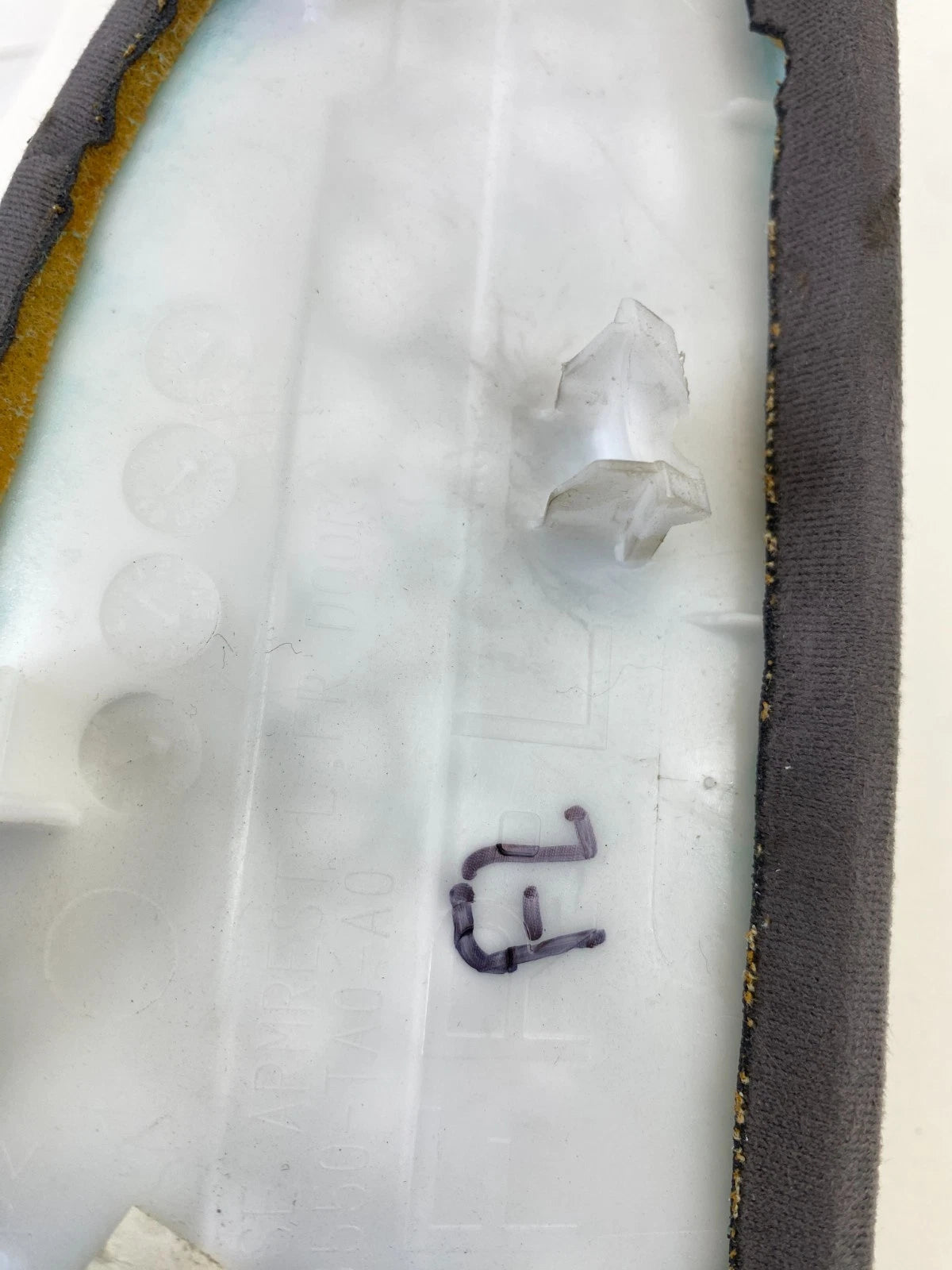 2008-2012 Honda Accord SEDAN LX Front Left Driver Door Panel Armrest Arm Rest