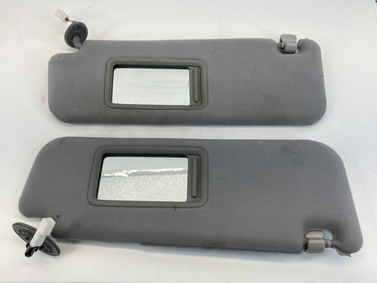 2004-2009 TOYOTA PRIUS DRIVER LH & PASSENGER RH SUN VISOR PAIR W/ MIRROR OEM