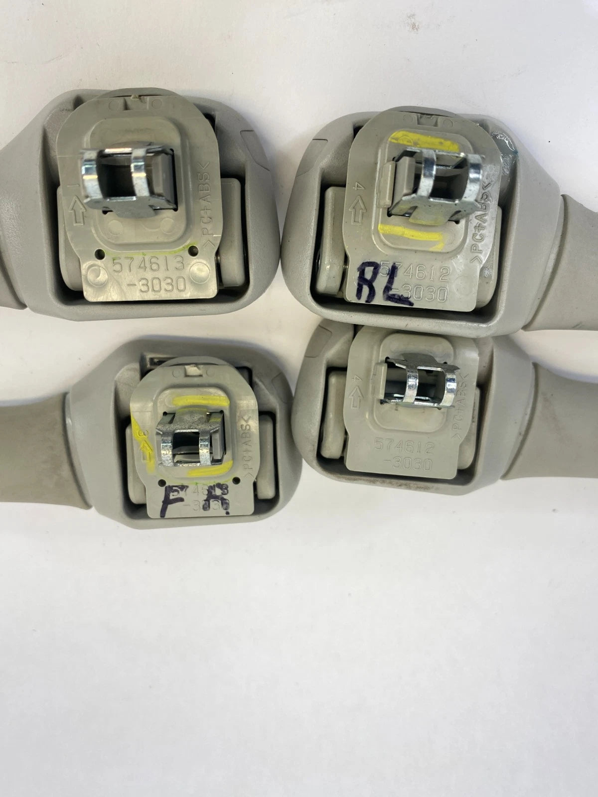 2006-2013 LEXUS IS250 ROOF OVERHEAD LEFT & RIGHT GRAB HANDLE SET 574613-3030 OEM
