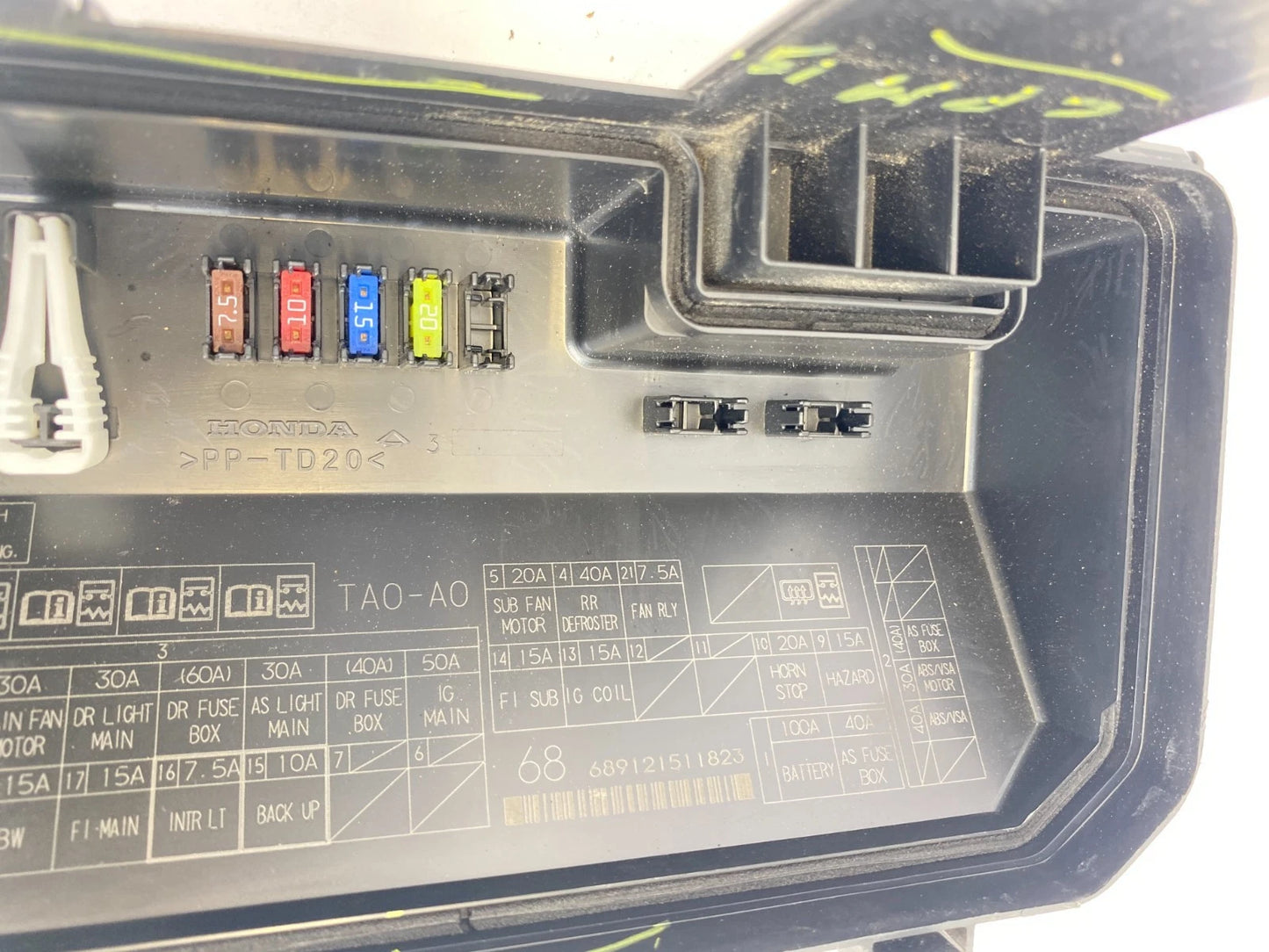 2008-2012 HONDA ACCORD 2.4L FWD ENGINE FUSE BOX RELAY JUNCTION BOX TA0-A0 OEM