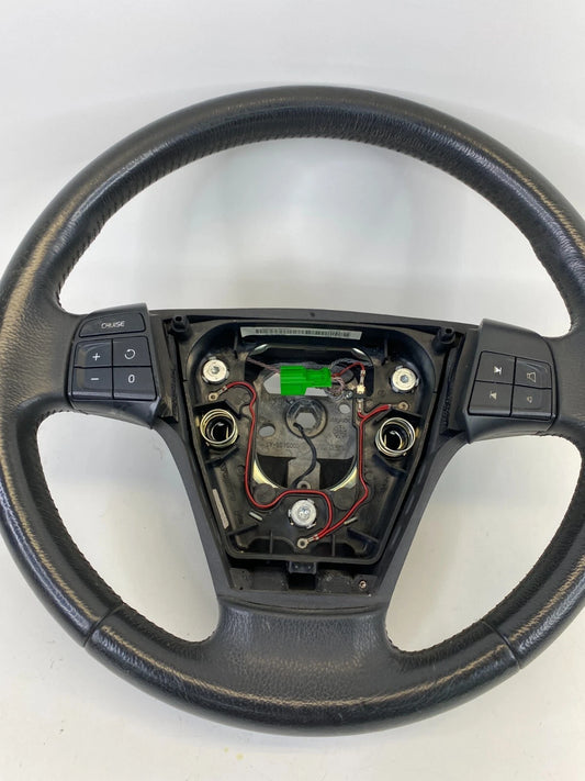 2004-2011 VOLVO S40 2.4I LEATHER STEERING WHEEL W/ CRUISE AUDIO BUTTONS OEM