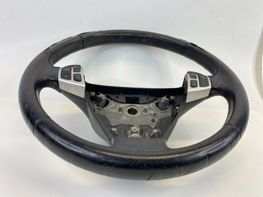 05-11 SAAB 9-3 STEERING WHEEL LEATHER BLACK W AUDIO CONTROL SWITCH OEM