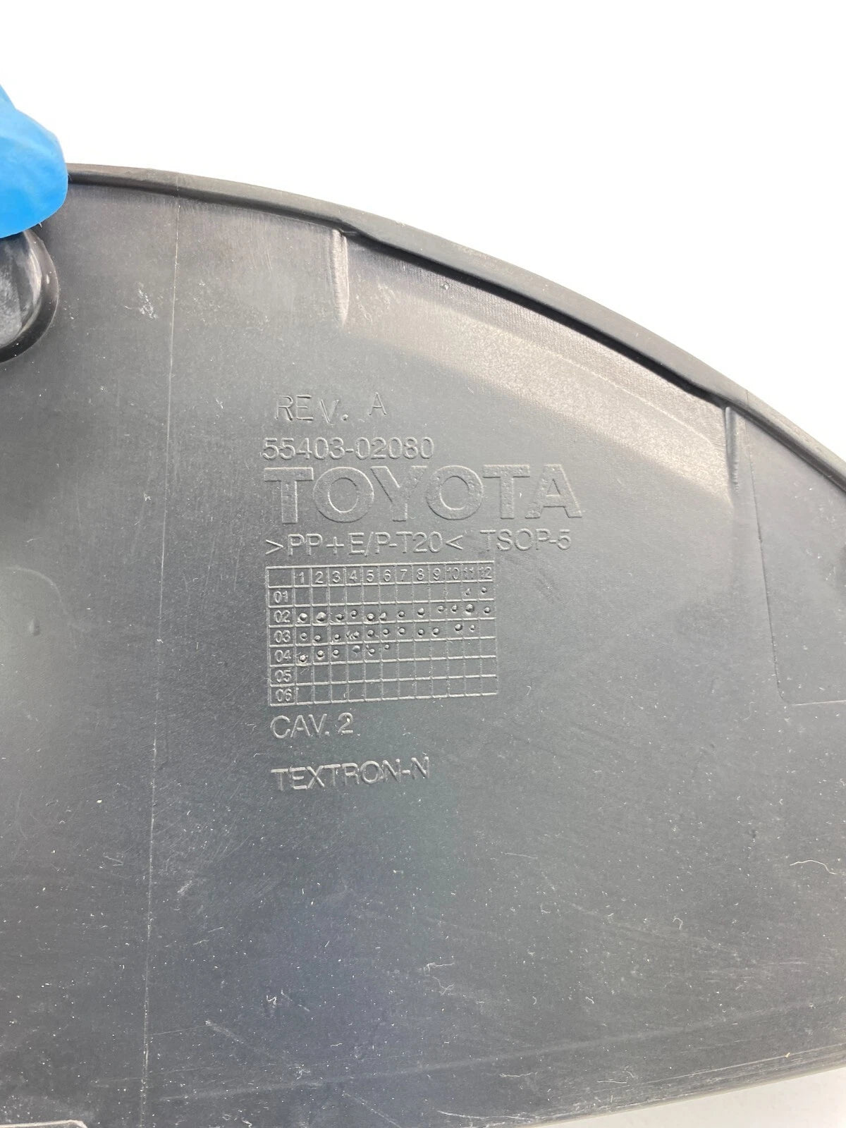 2003-2008 TOYOTA COROLLA DASH INSTRUMENT CLUSTER BEZEL 55403-02080 OEM