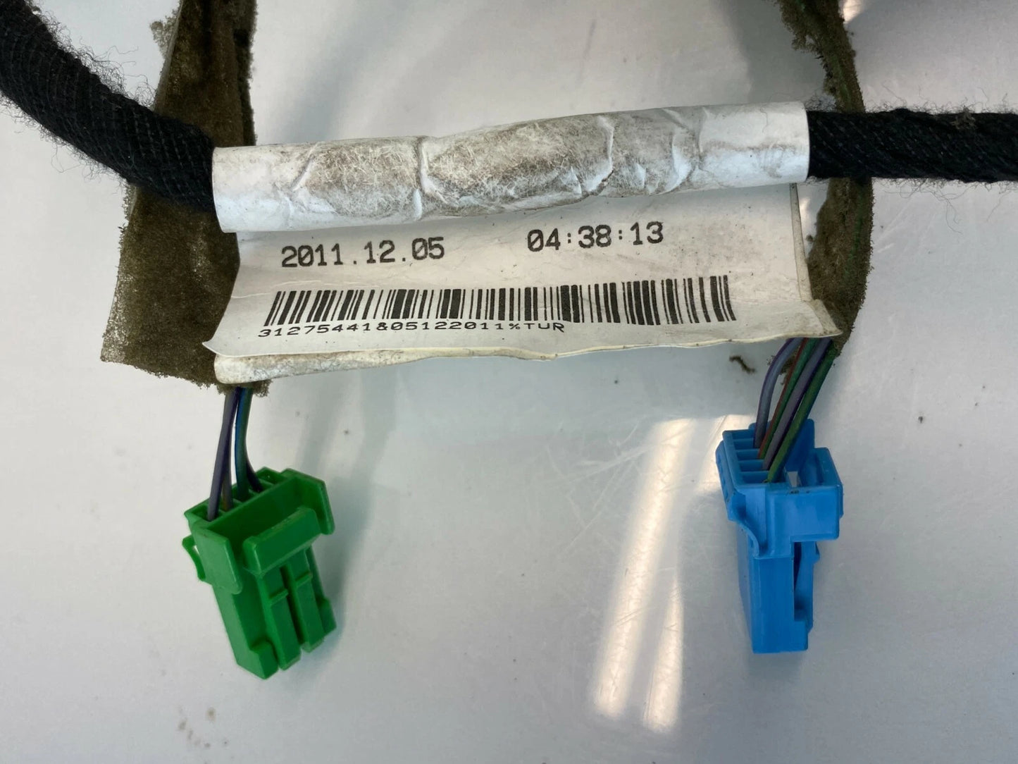 2011 2012 2013 VOLVO S60 REAR RIGHT PASSENGER SIDE DOOR WIRING HARNESS ASSEMBLY