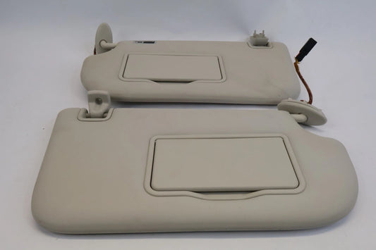 12-18 FORD FOCUS SUN VISOR PAIR LEFT DRIVER RIGHT PASSENGER LIGHTED BEIGE OEM