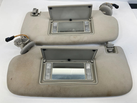 2011-2013 DODGE DURANGO JEEP GRAND CHEROKEE SUN VISOR PAIR LEFT RIGHT GRAY OEM