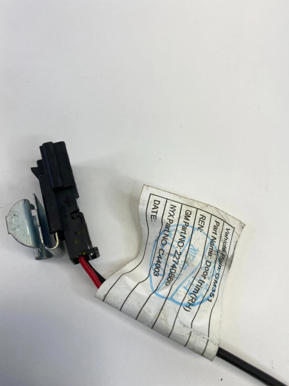 2013-2015 CHEVROLET MALIBU FRONT RIGHT DOOR LAMP WIRING HARNESS CABLE 22740860