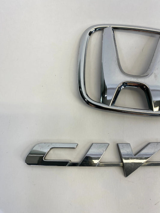 2006-2011 HONDA CIVIC REAR TRUNK LID EMBLEM LOGO BADGE CHROME 75701-SNA-0030