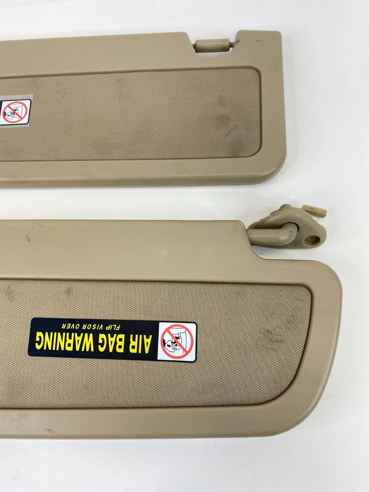 2006-2008 HONDA CIVIC SEDAN FRONT SUN VISOR SHADE TAN BEIGE PAIR SET OEM