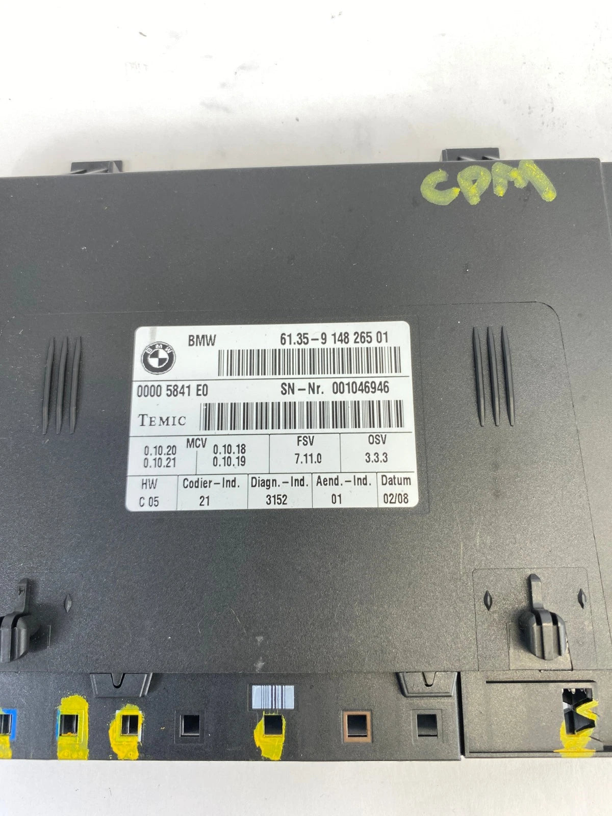 2007 2008 BMW 335XI 09-13 335I XDRIVE FRONT SEAT CONTROL MODULE 61359148265 OEM