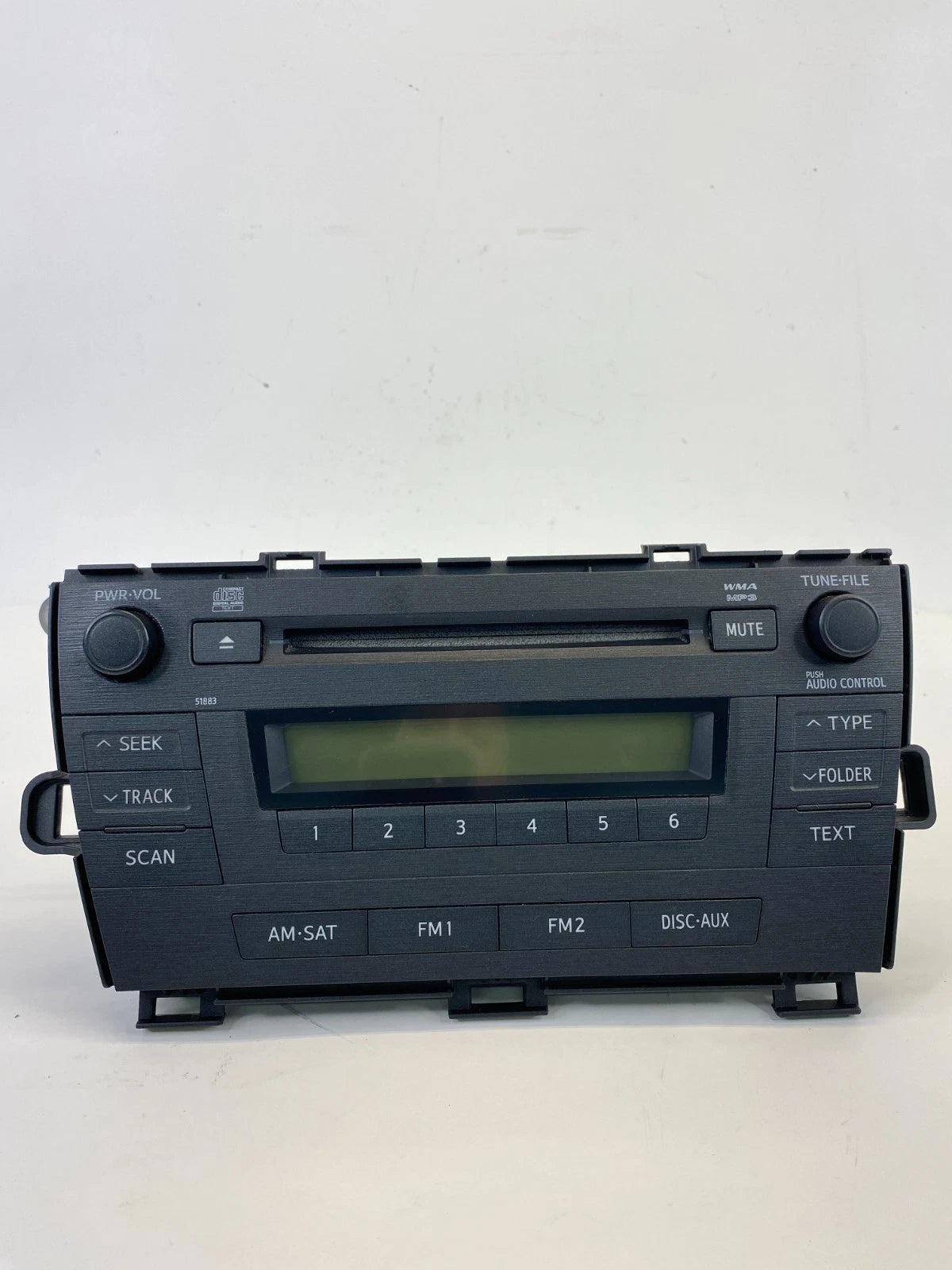 2010 2011 TOYOTA PRIUS RADIO RECEIVER CD DISC PLAYER MP3 WMA UNIT 8612047290 OEM
