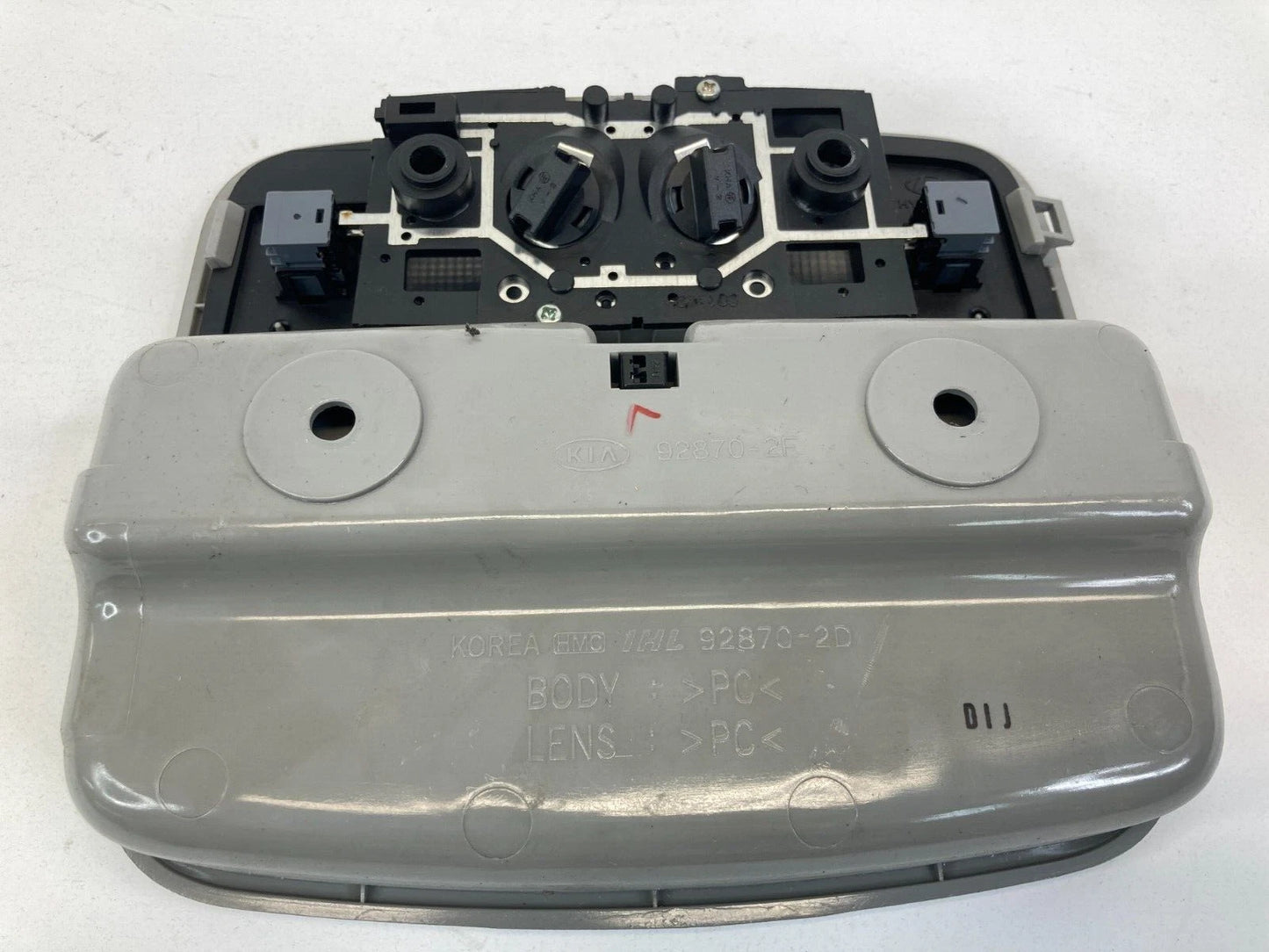 2004-2009 KIA SPECTRA SEDAN FRONT OVERHEAD CONSOLE DOME MAP LIGHT LAMP 92870-2F