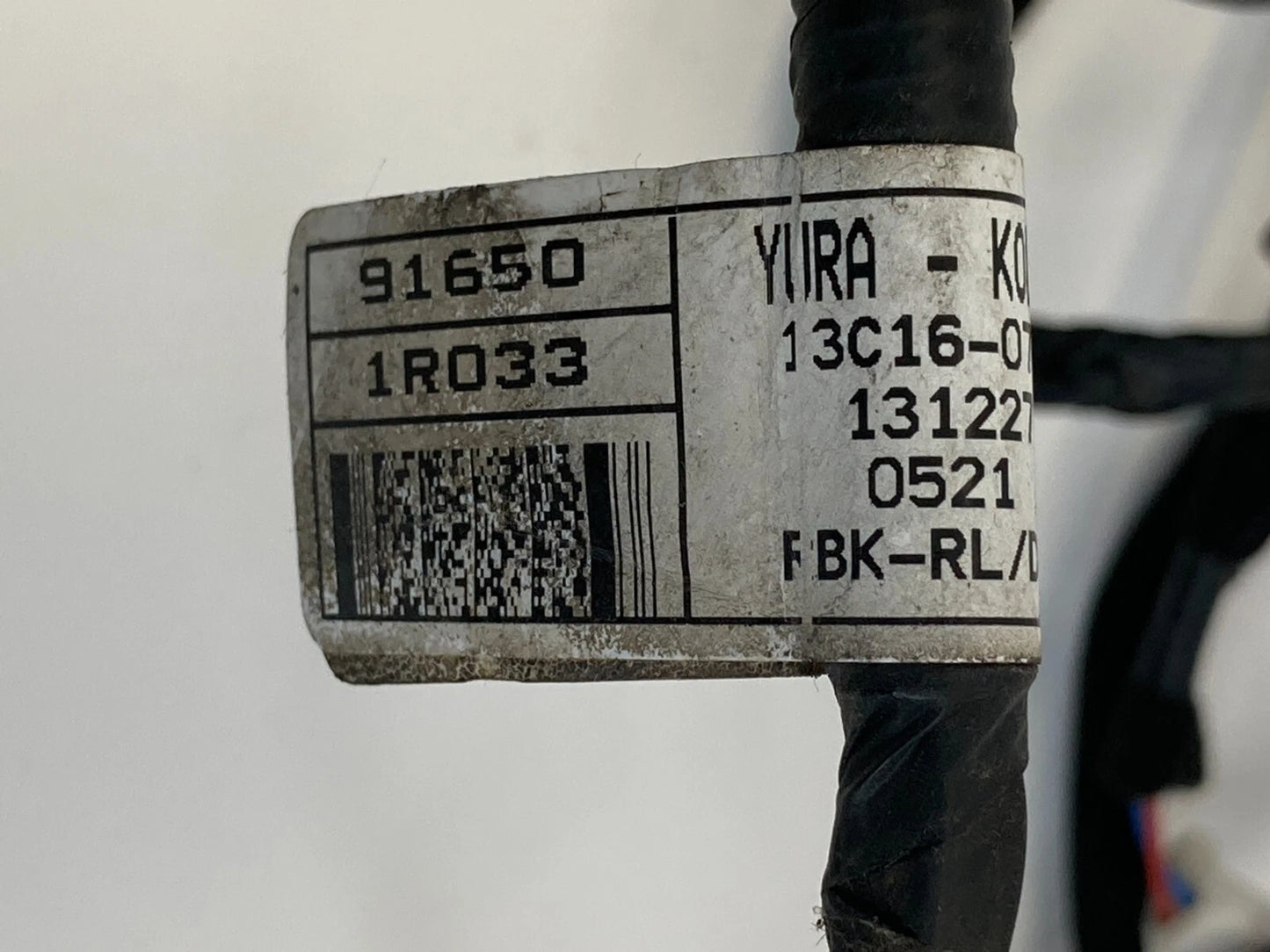 2012-2017 HYUNDAI ACCENT REAR LEFT SIDE DOOR WIRE WIRING HARNESS 91650-1R033