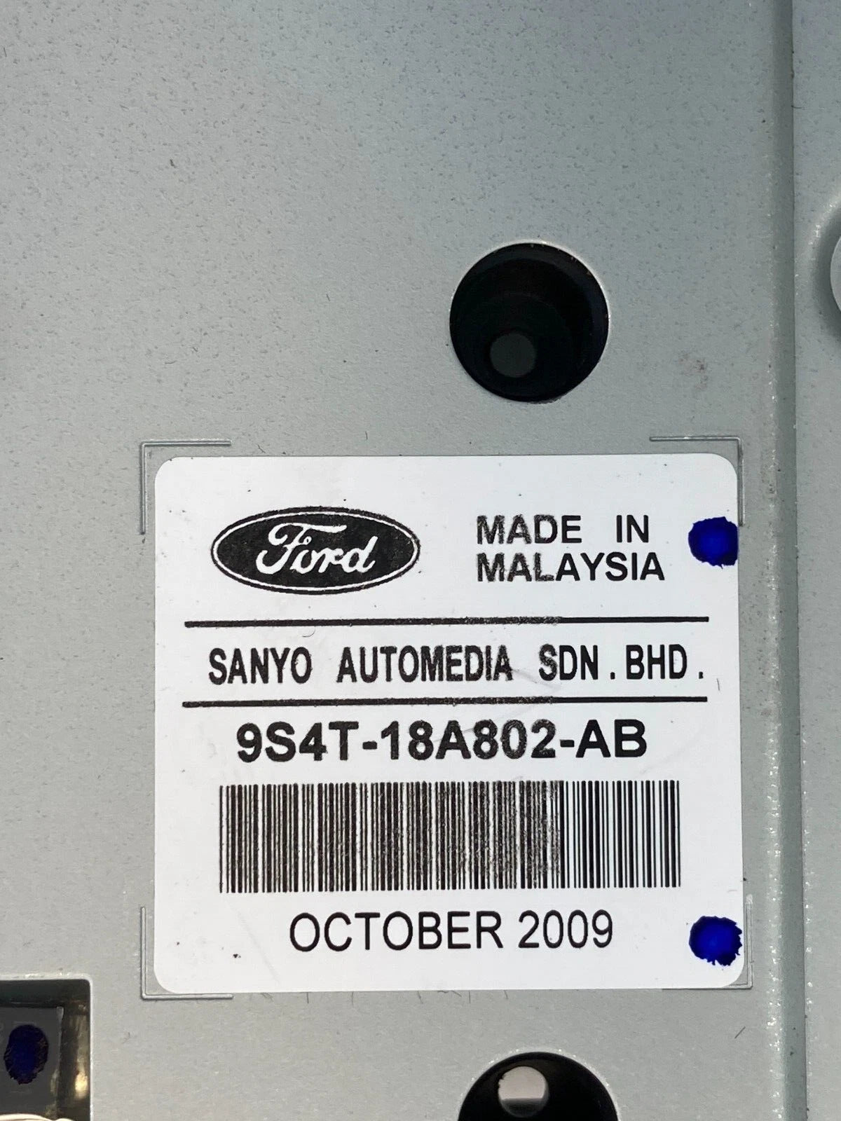 2009-2011 FORD FOCUS RADIO AUDIO CONTROL PANEL FACE PLATE 9S4T-18A802-AB OEM