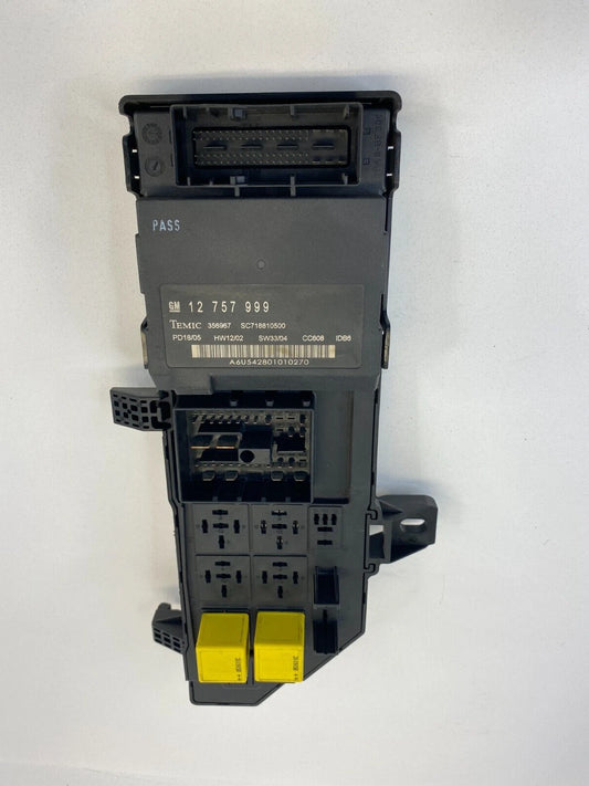 2003-2009 SAAB 9-3 UNDER DASH FUSE RELAY BOX W/ BODY CONTROL MODULE 12757999 OEM