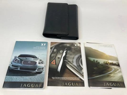2009 JAGUAR XF OWNERS MANUAL WARRANTY INFORMATION GUIDE SET BOOK W/ CASE OEM