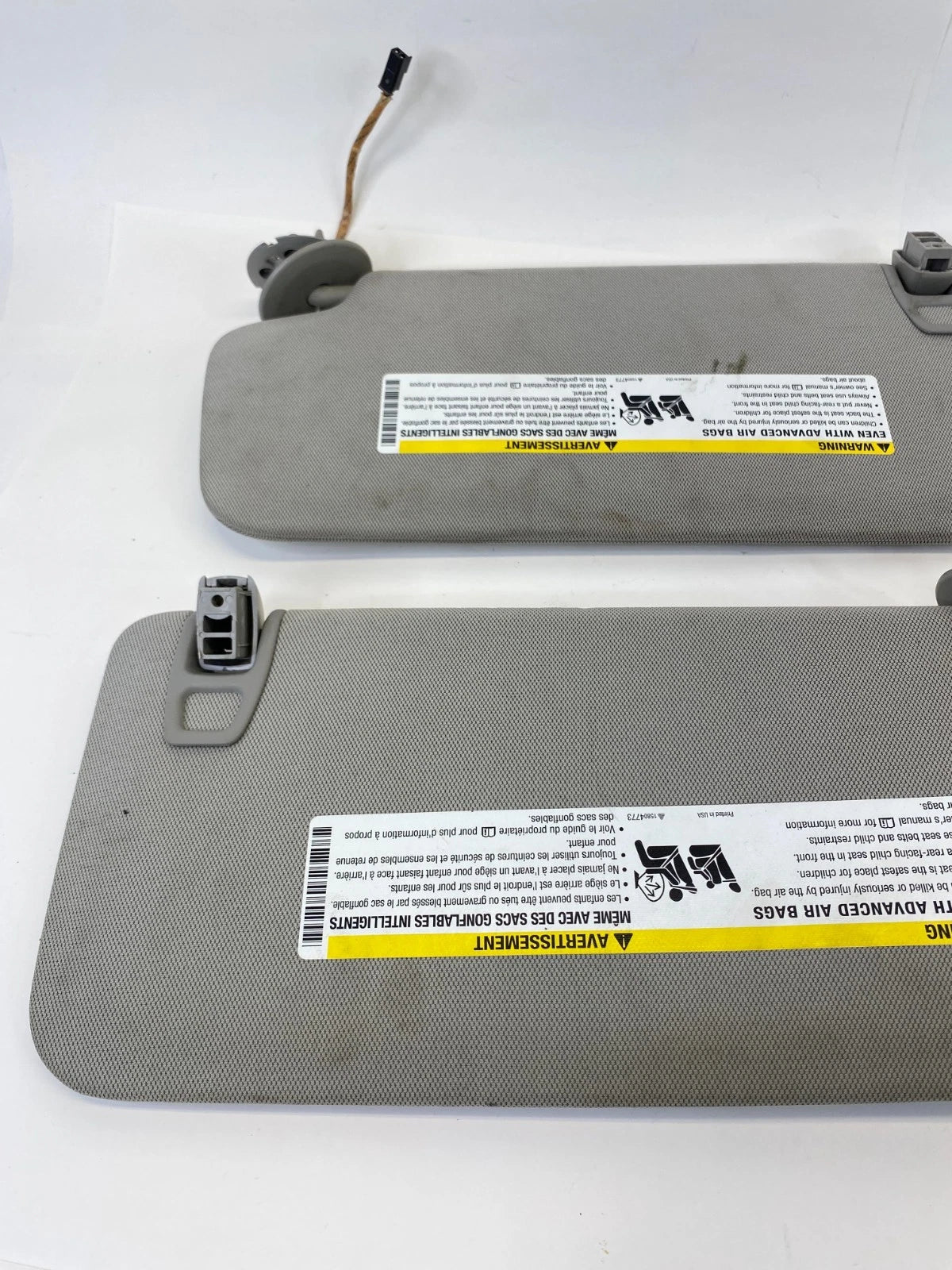2010-2017 CHEVY EQUINOX GMC TERRAIN LEFT & RIGHT SUNVISOR SET 2 OEM
