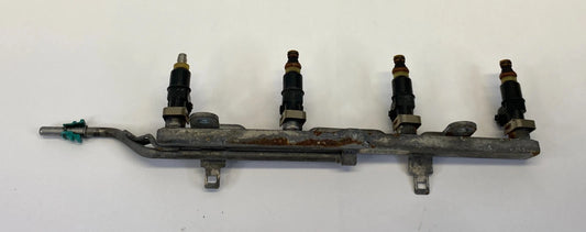 03-07 HONDA ACCORD 02-11 CIVIC 2.4L AT ENGINE FUEL RAIL W/ 4 FUEL INJECTORS OEM