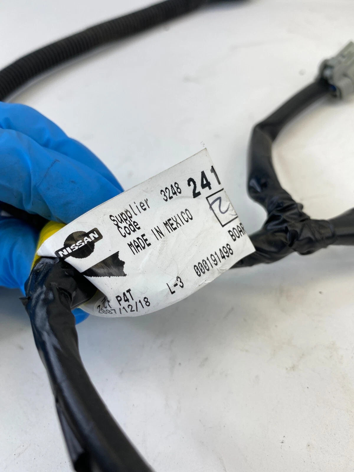 07-12 NISSAN SENTRA REAR RIGHT SIDE DOOR HARNESS WIRING WIRE 24126-ET200 OEM