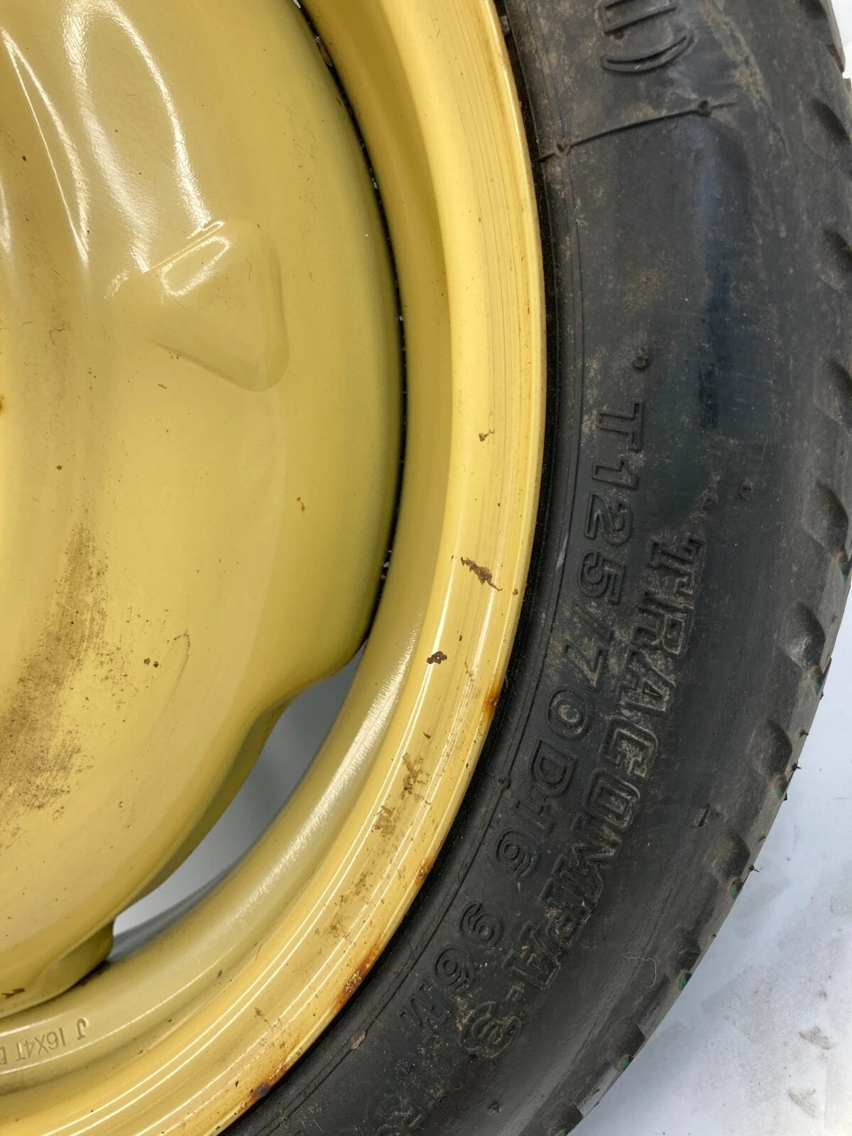 2004-2015 TOYOTA PRIUS HATCHBACK EMERGENCY SPARE TIRE WHEEL T125/70D16 OEM