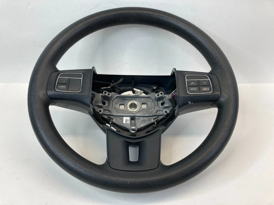 2012-2015 DODGE GRAND CARAVAN STEERING WHEEL BLACK URETHANE CONTROLS 1WC22DX9AC