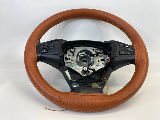 2011-2017 BMW X3 LEFT STEERING WHEEL W/ AUDIO & CRUISE CONTROL SWITCH LEATHER OE