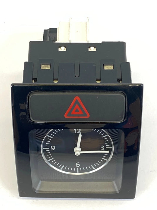 2012-2015 VW PASSAT DASH HAZARD BUTTON SWITCH & ANALOG CLOCK ASSY OEM 564919204B