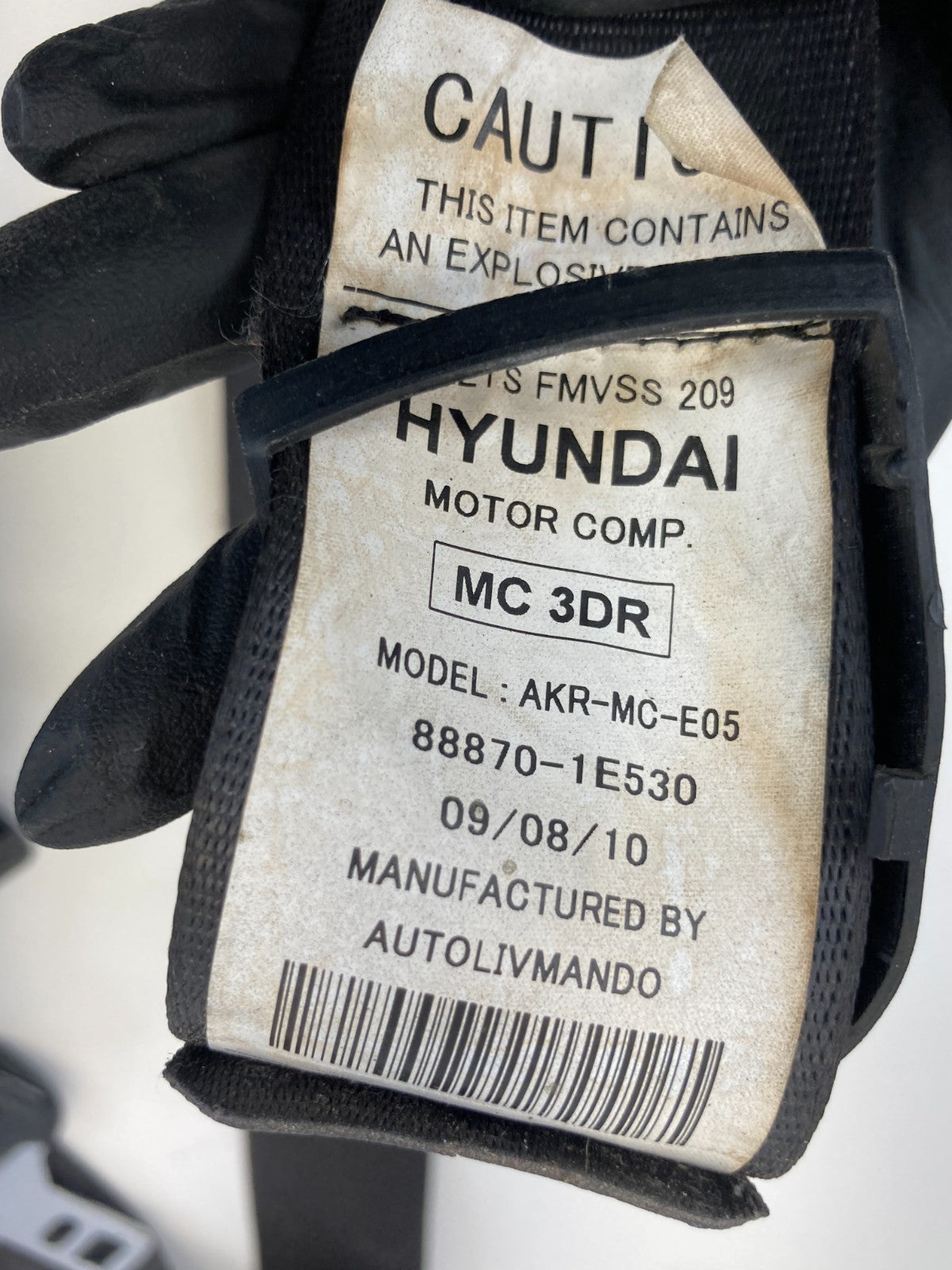 2007-2011 Hyundai Accent Front Left Side Seat Belt Retractor 88870-1E530 OEM