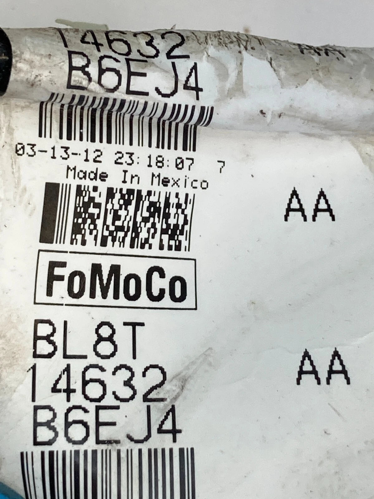 08-12 FORD ESCAPE REAR RIGHT BACK DOOR WIRE WIRING HARNESS BL8T-14632-B6EJ4 OEM