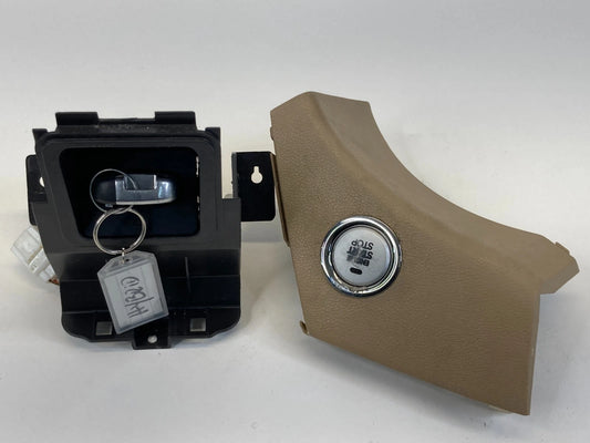 2011-2015 HYUNDAI SONATA START STOP BUTTON SWITCH & SMART KEY FOB PORT BEIGE OEM