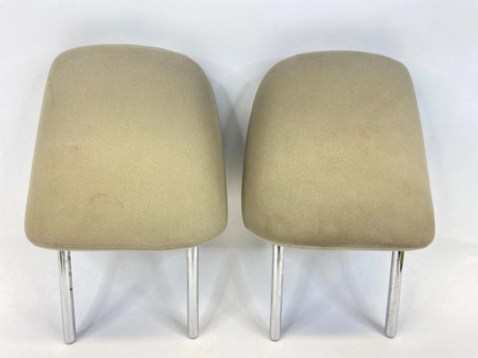 2010-2015 TOYOTA PRIUS FRONT LEFT & RIGHT SEAT HEADREST HEAD REST PAIR CLOTH OEM