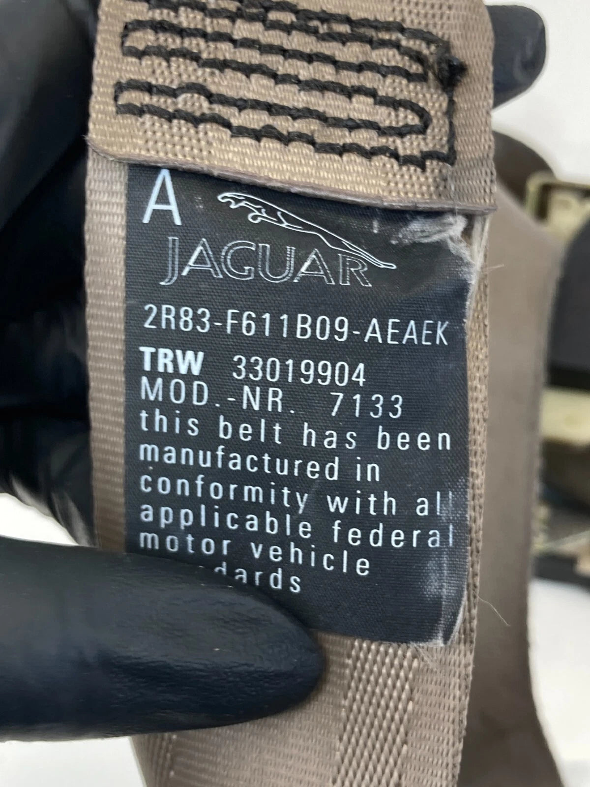 2003 2004 JAGUAR S-TYPE FRONT LEFT DRIVER SEAT BELT RETRACTOR 2H83-F611B09-A OEM