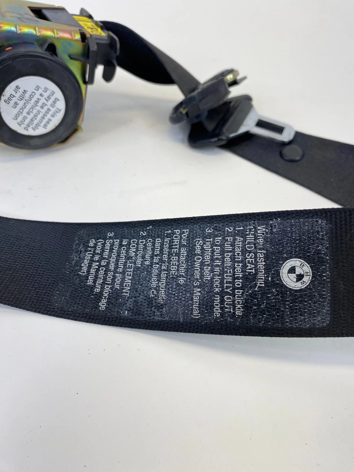 2001-2005 BMW 325I 330I FRONT RIGHT SEAT BELT RETRACTOR MECHANISM UNIT 7-008-684